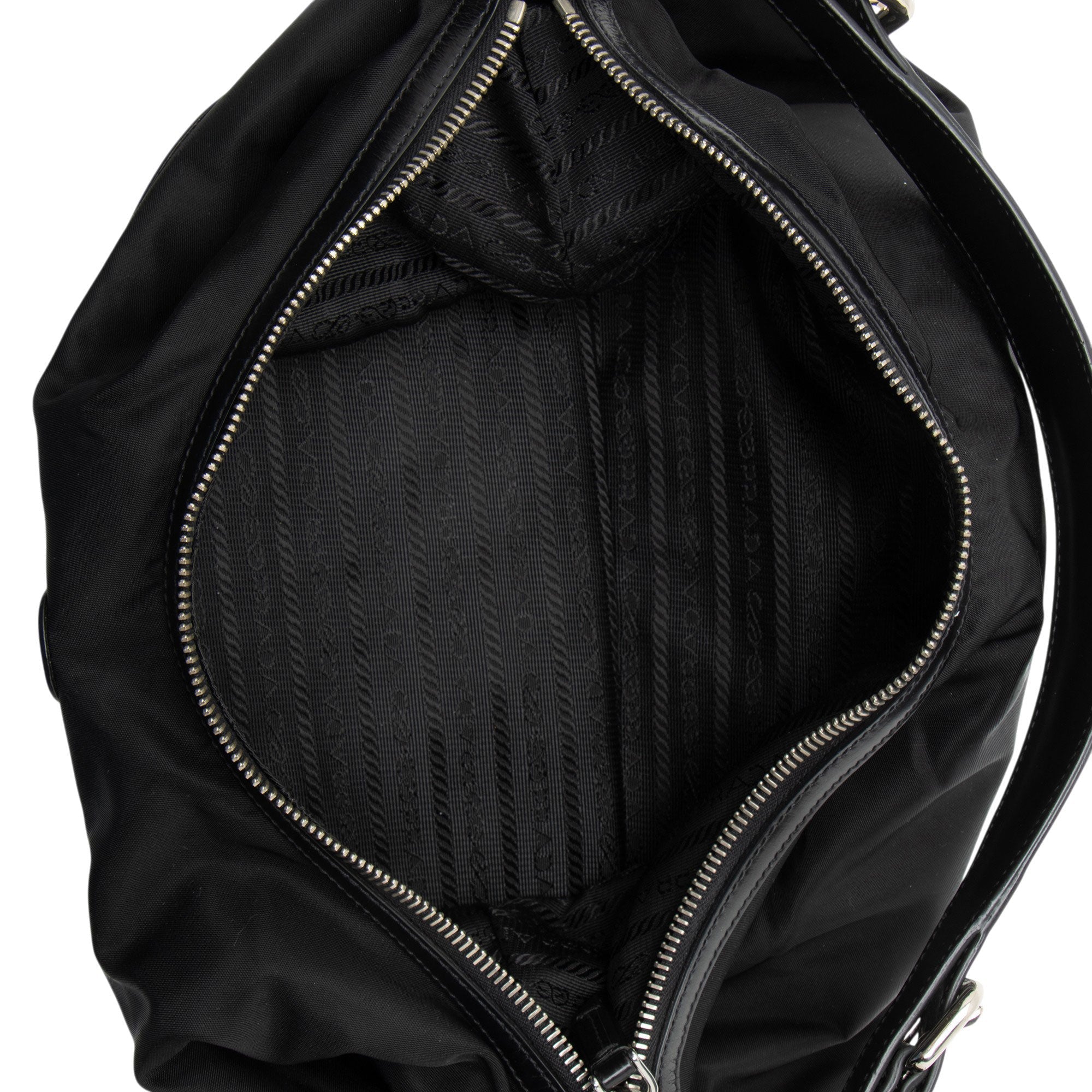 Prada Tessuto Logo Hobo
