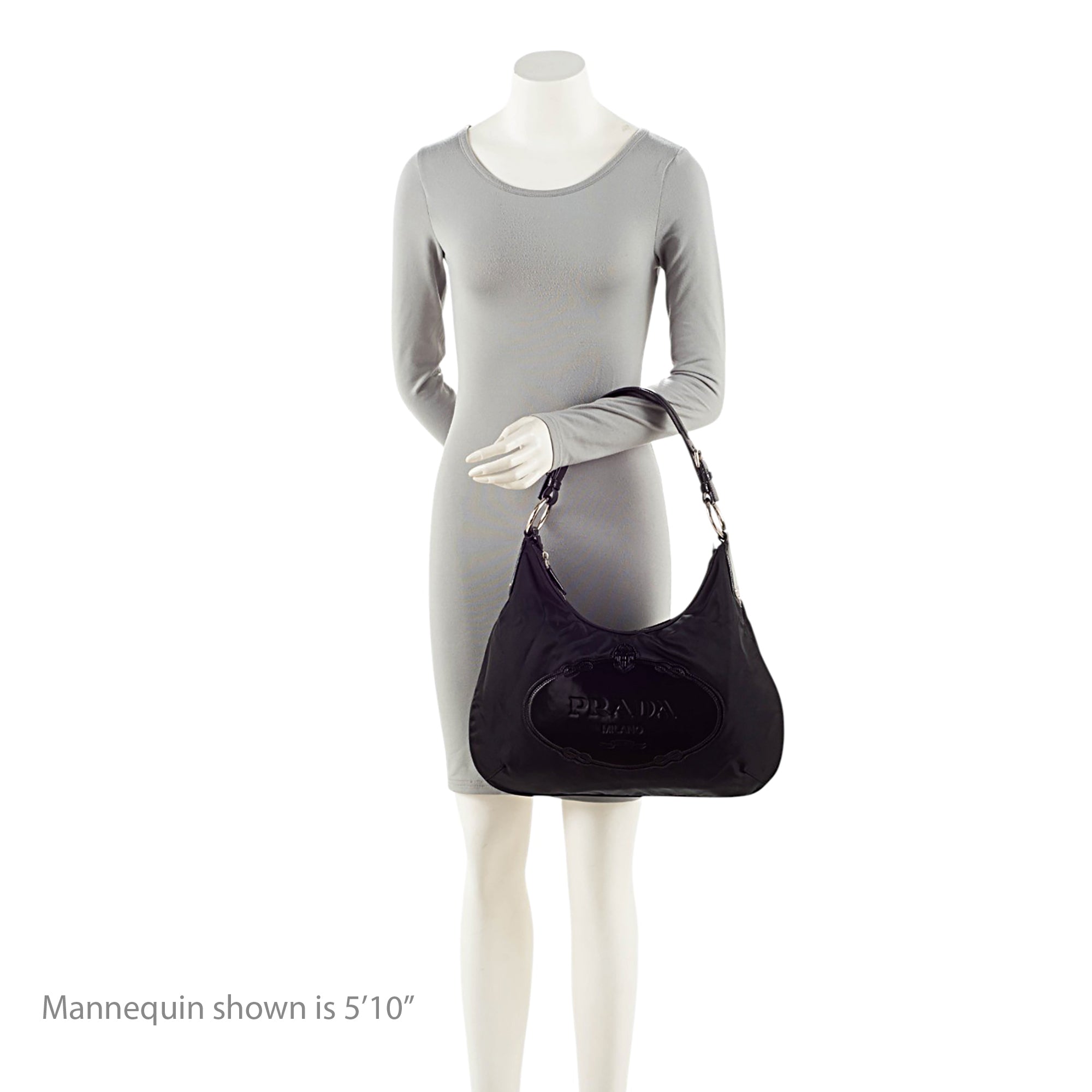 Prada Tessuto Logo Hobo