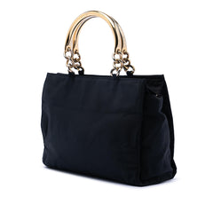 Prada Tessuto Metal Handle Bag