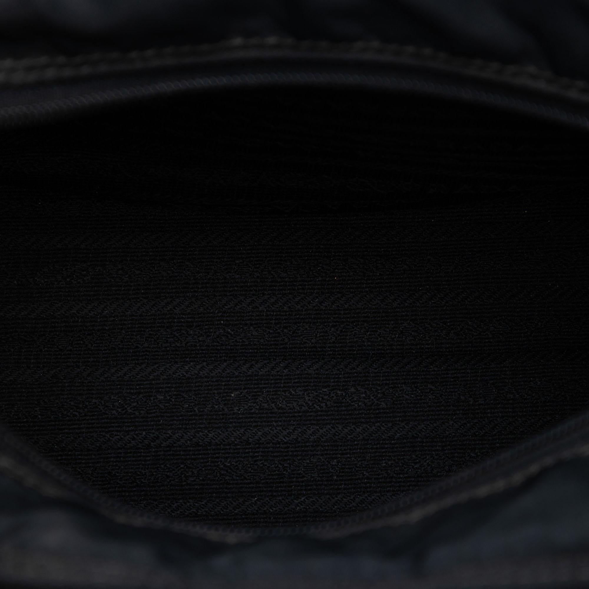 Prada Tessuto Metal Handle Bag