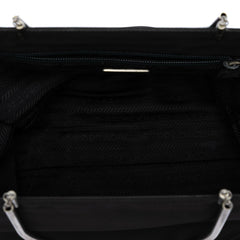 Prada Tessuto Metal Handle Bag