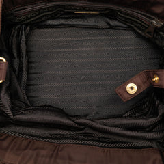 Prada Tessuto Metal Handle Bag