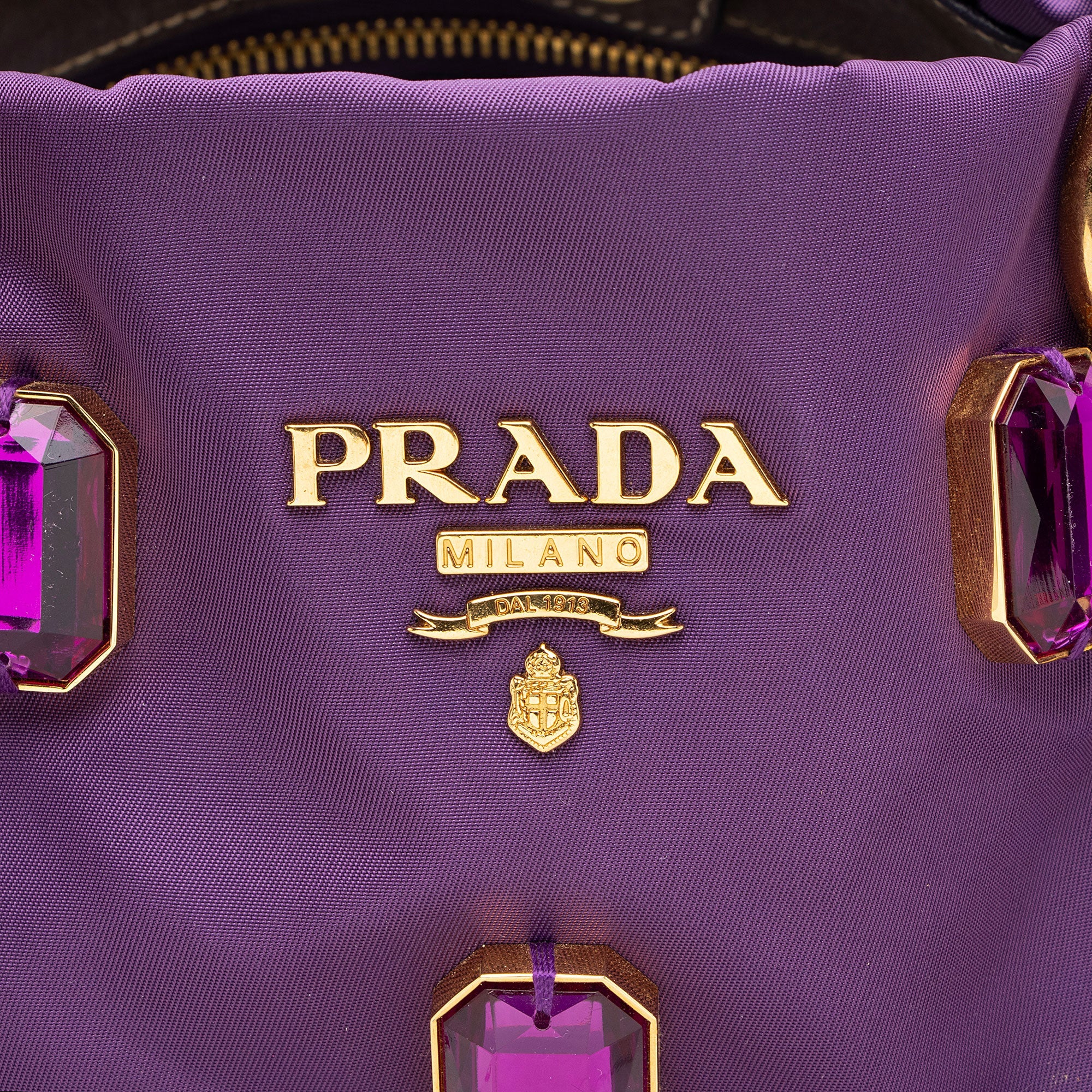 Prada Tessuto Jeweled Pietre Tote - FINAL SALE