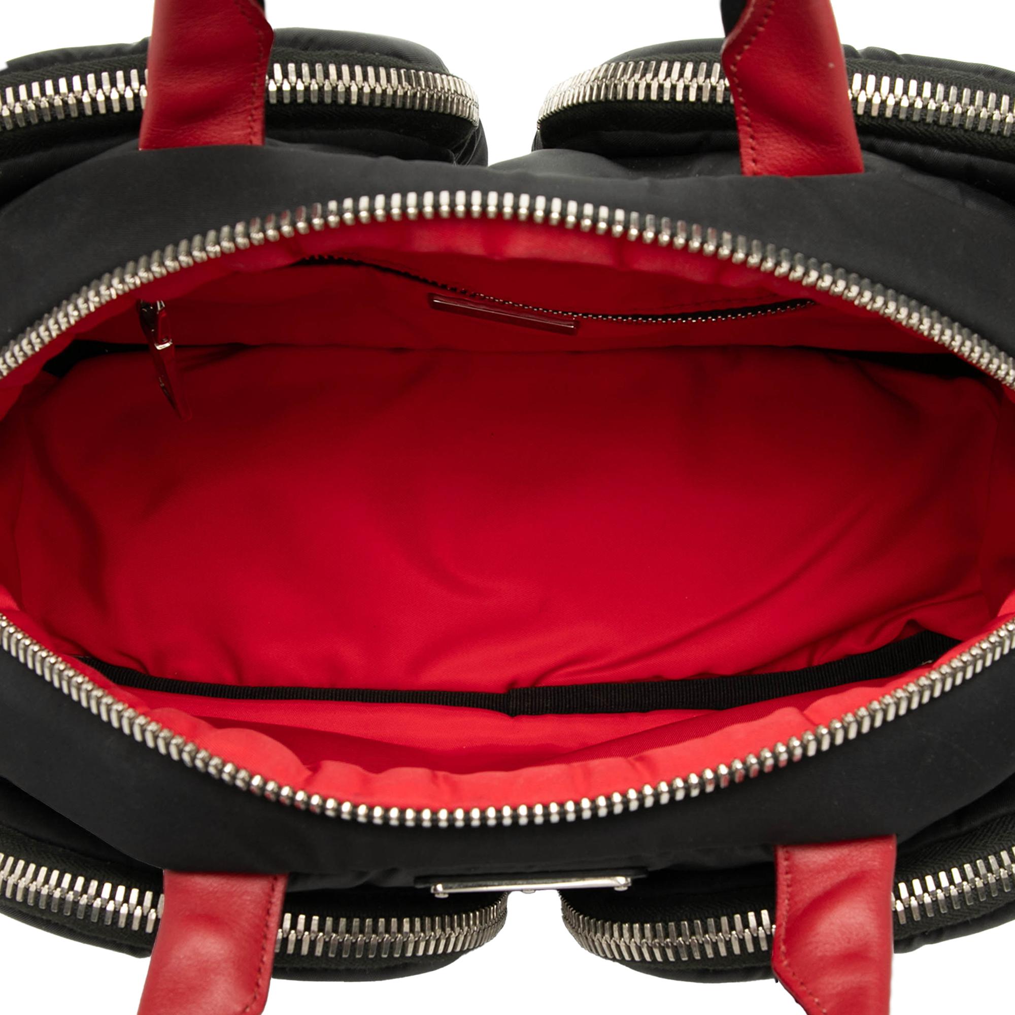 Prada Tessuto Pocket Top Handle Cargo Bag