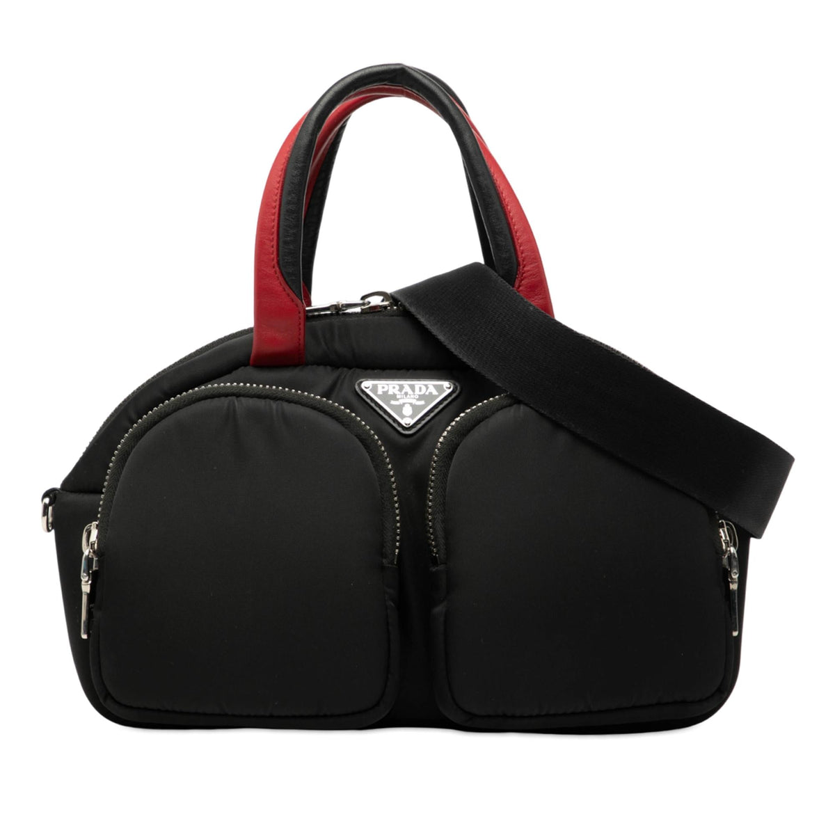 Prada Tessuto Pocket Top Handle Cargo Bag