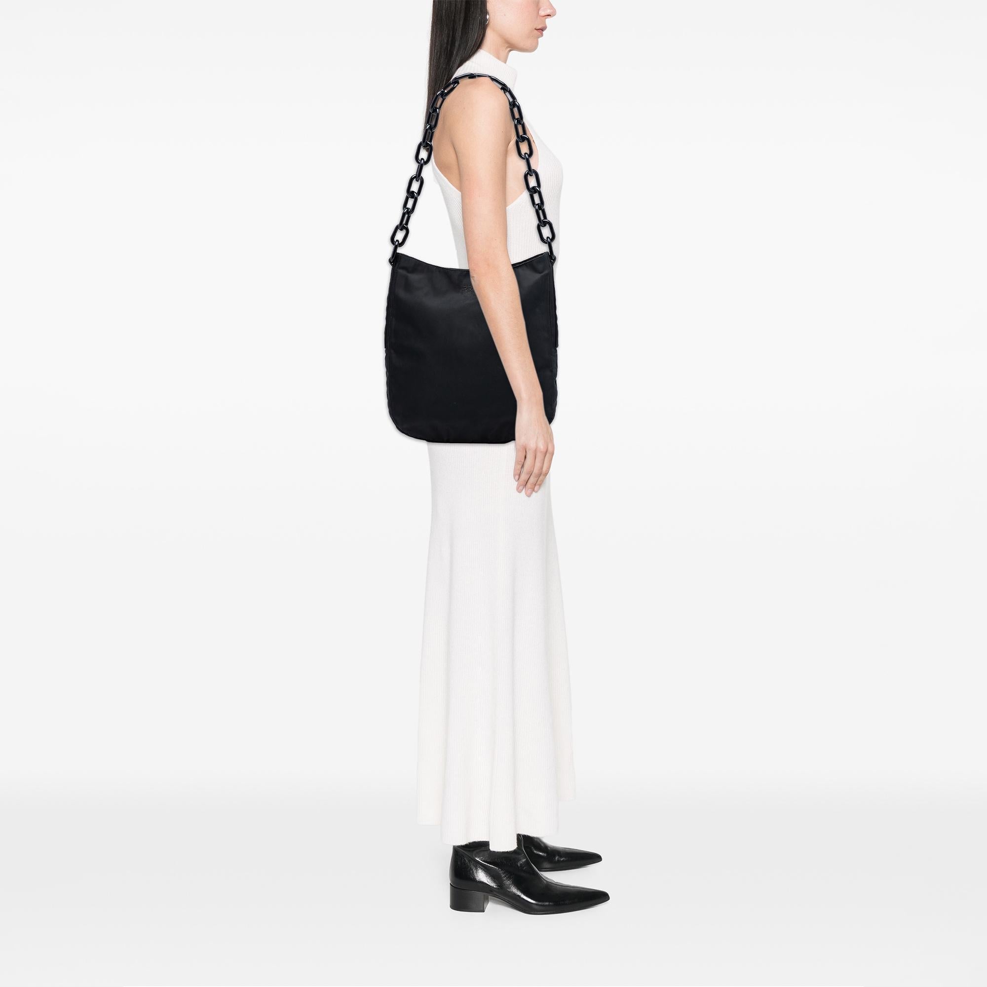 Prada Tessuto Resin Chain Shoulder Bag