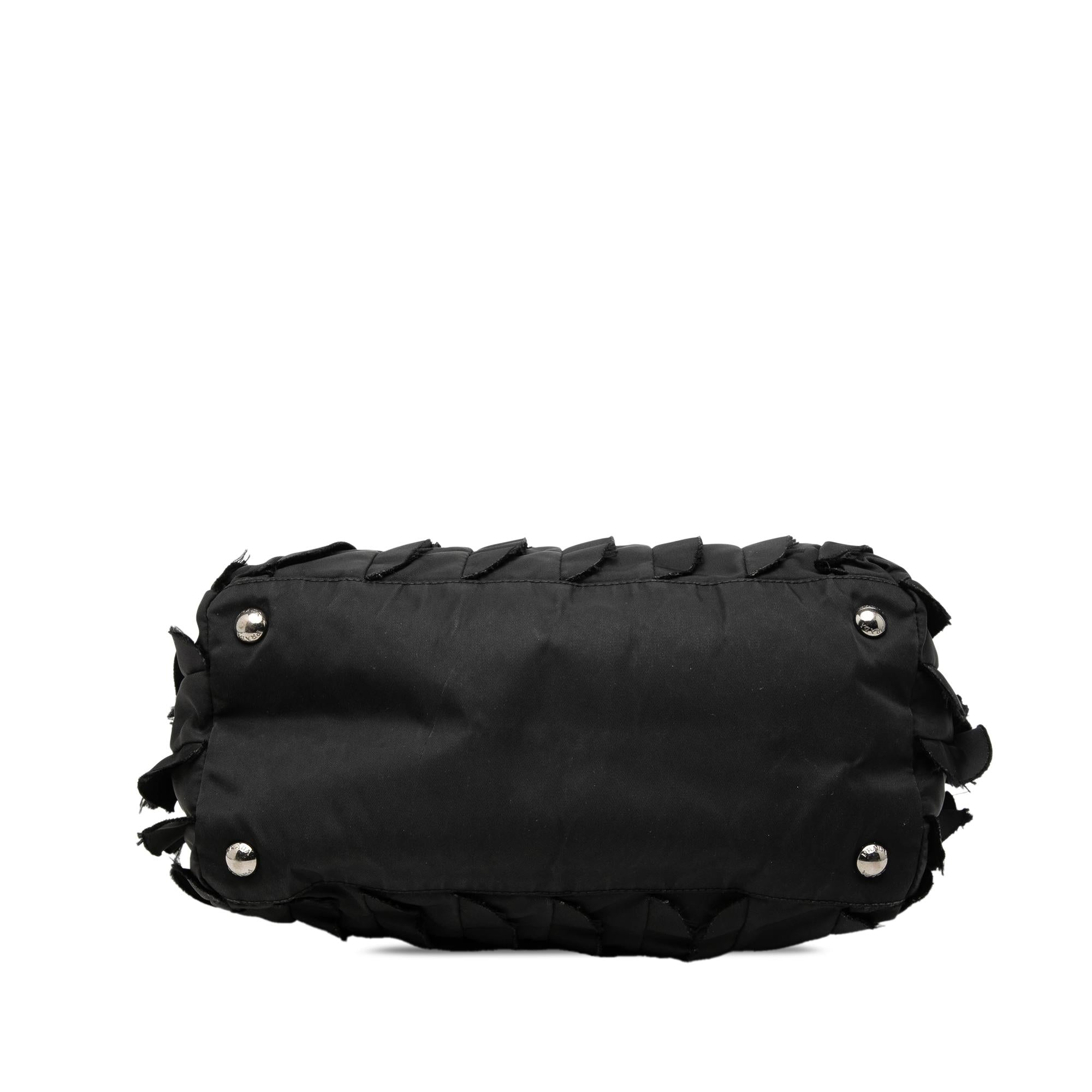 Prada Tessuto Ruffle Tote