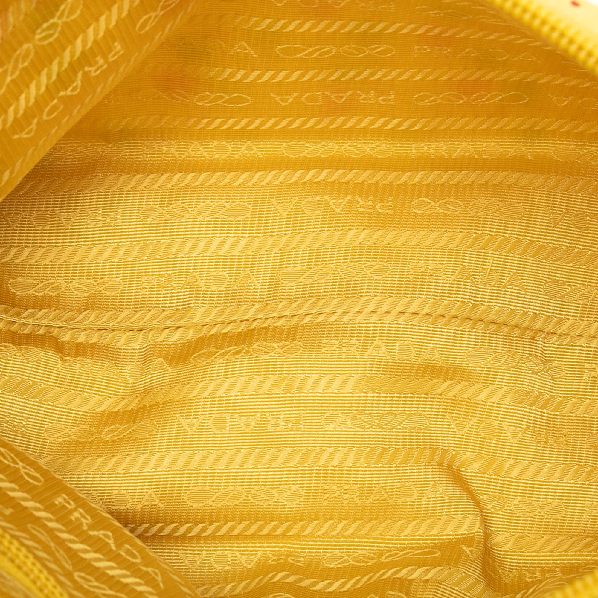 Prada Tessuto Stampato Palm Cosmetic Pouch