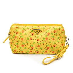 Prada Tessuto Stampato Palm Cosmetic Pouch