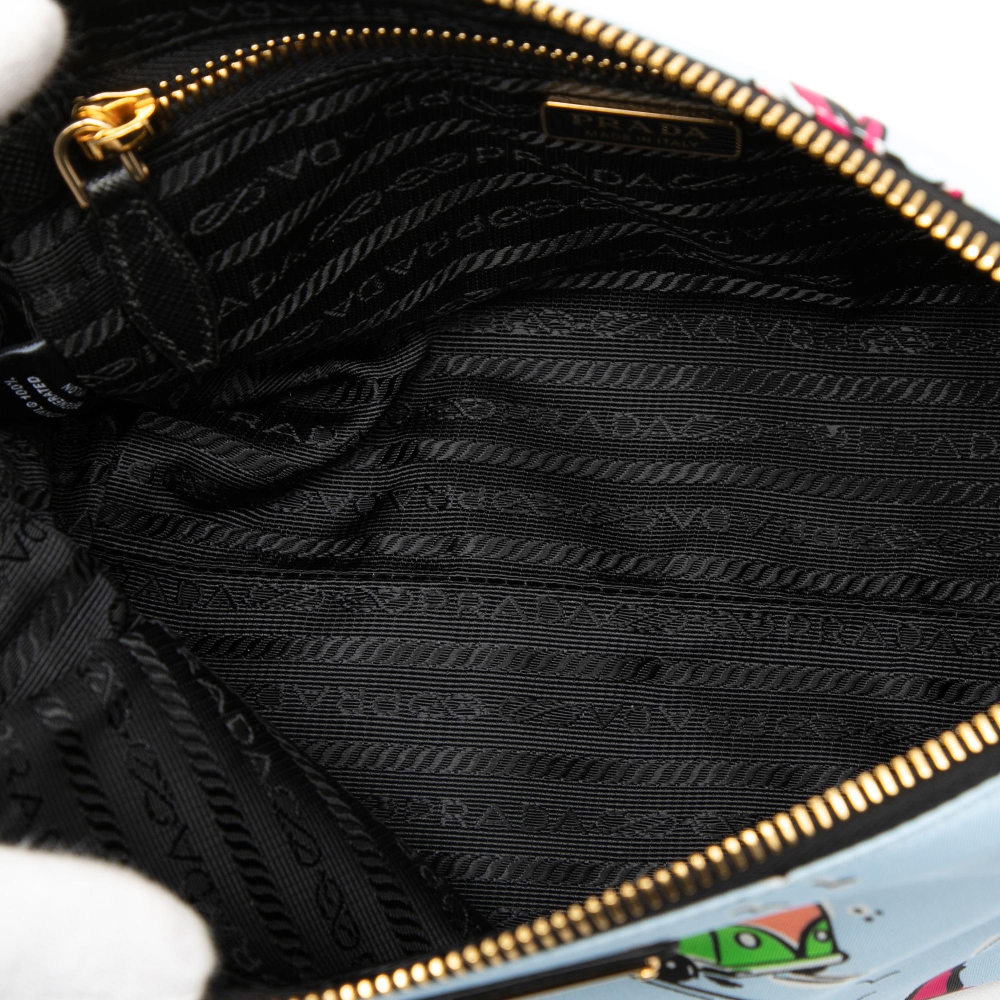 Prada Tessuto Stampato Surf Cosmetic Pouch