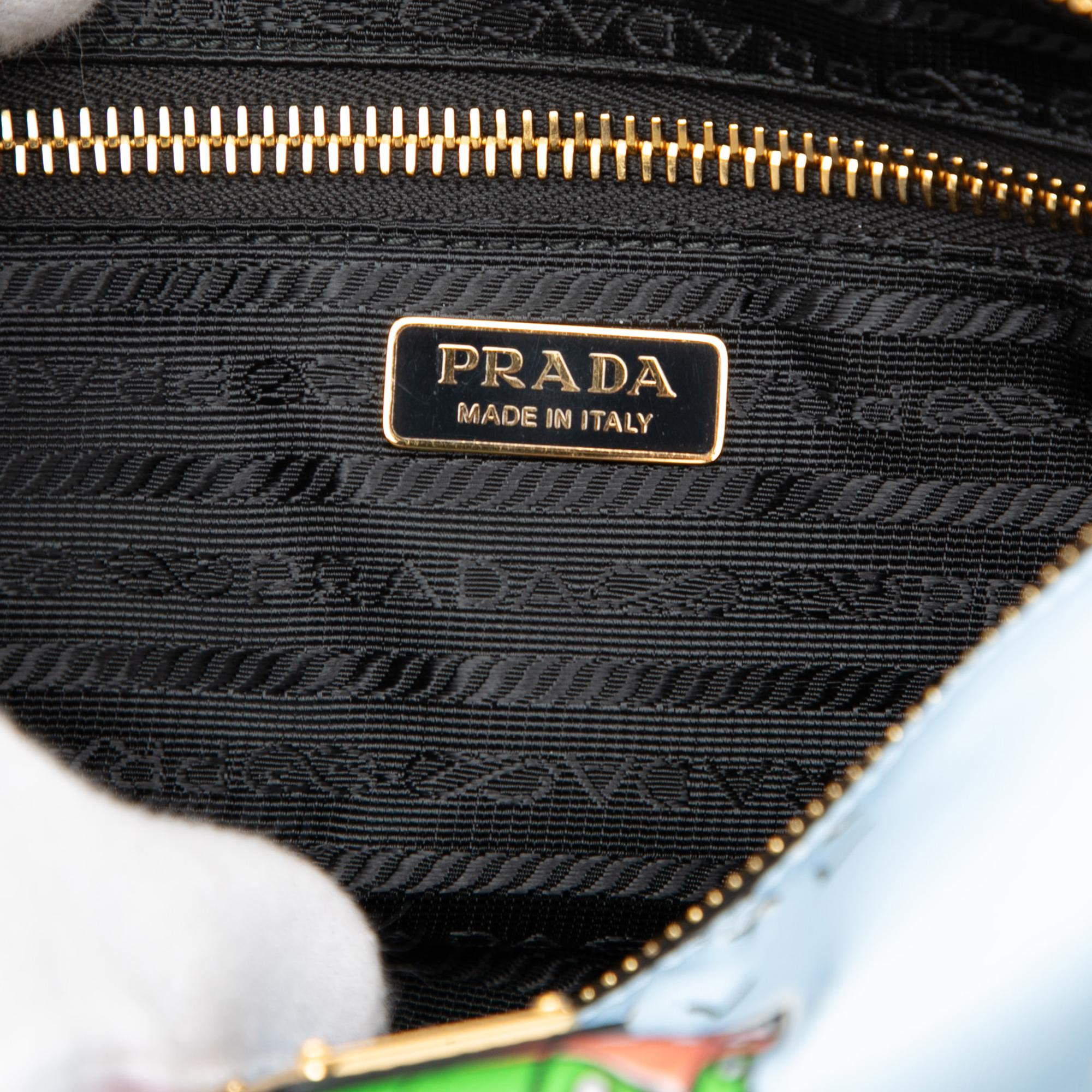 Prada Tessuto Stampato Surf Cosmetic Pouch