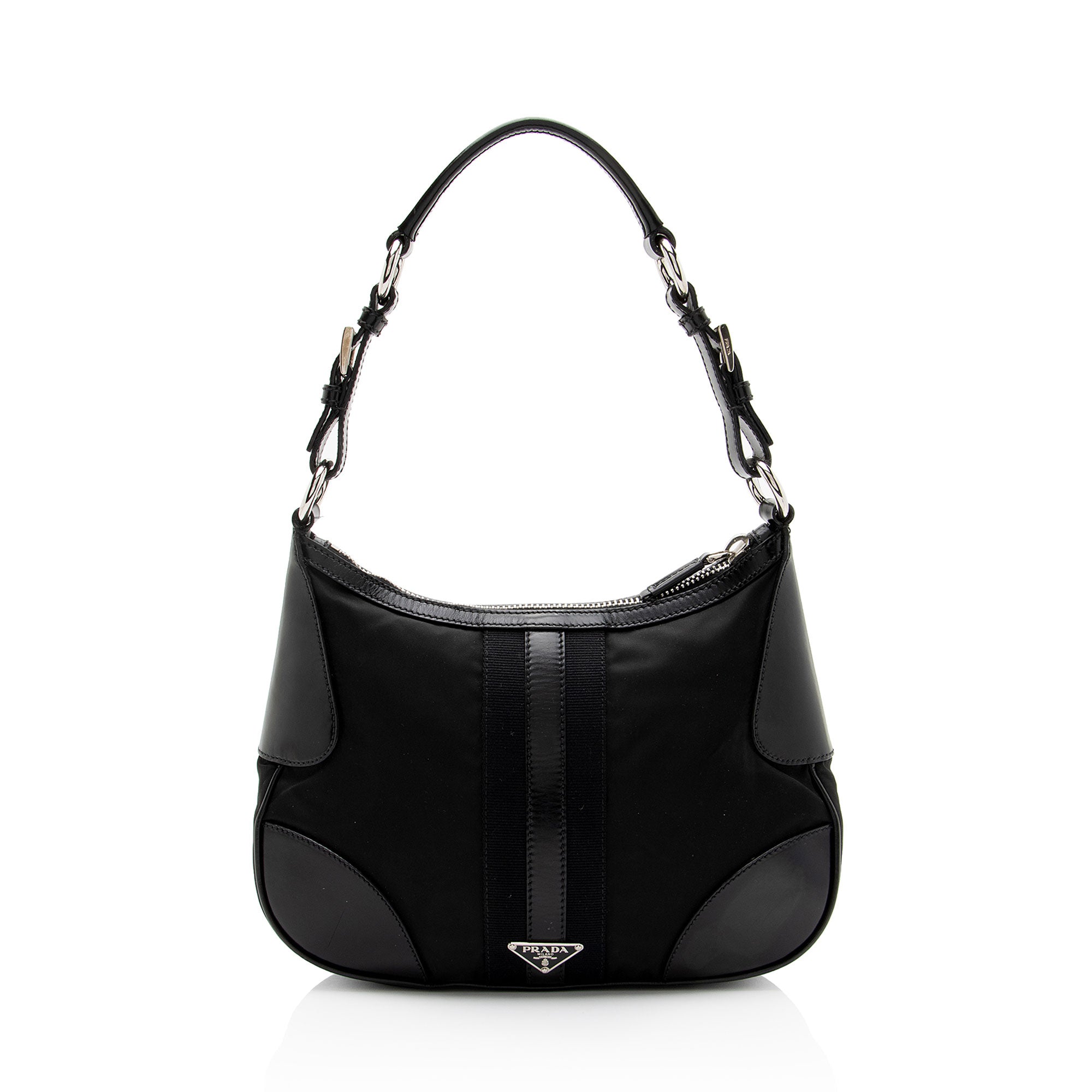 Prada Tessuto Stripe Hobo