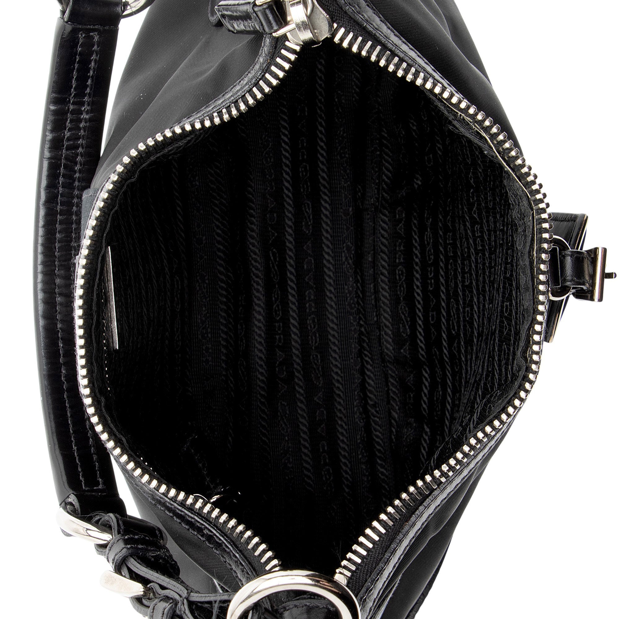 Prada Tessuto Stripe Hobo