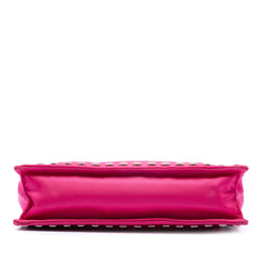 Prada Tessuto Studded Etiquette Shoulder Bag