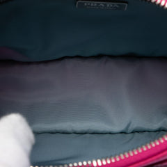 Prada Tessuto Studded Etiquette Shoulder Bag