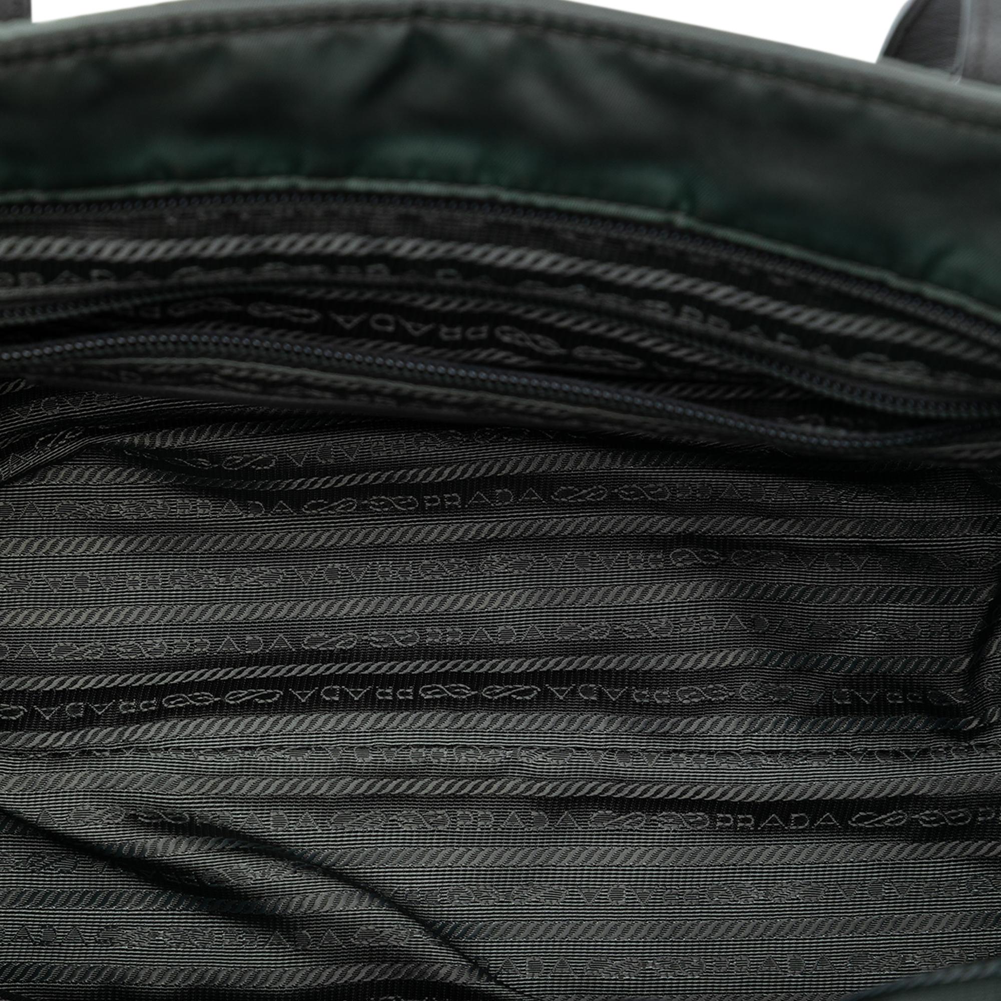 Prada Tessuto Zip Top Convertible Tote
