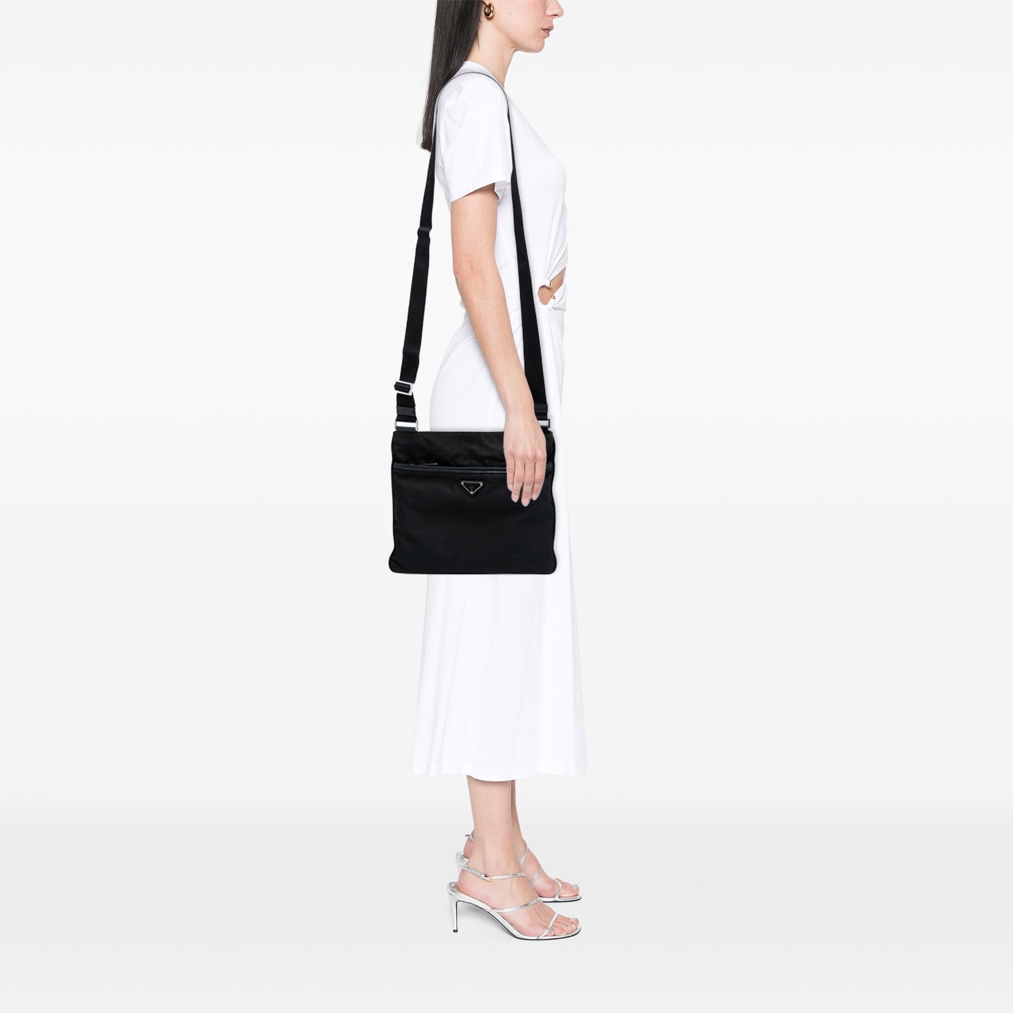 Prada Tessuto Zip Top Crossbody