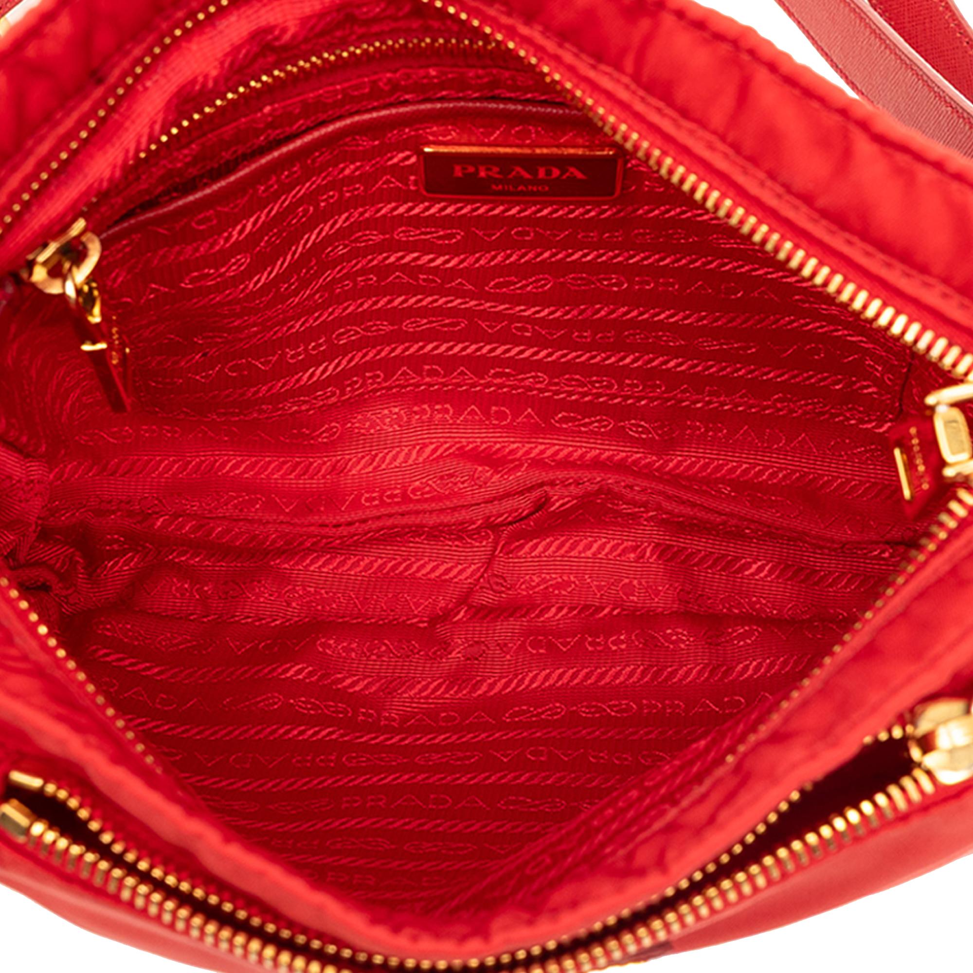 Prada Tessuto Zip Top Crossbody