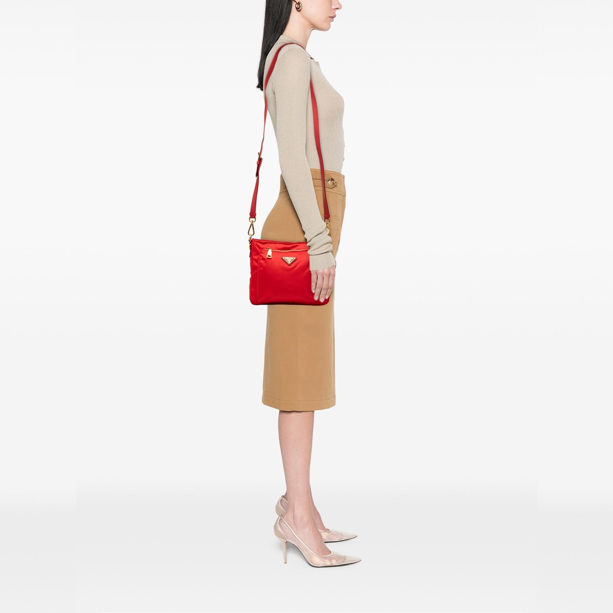Prada Tessuto Zip Top Crossbody