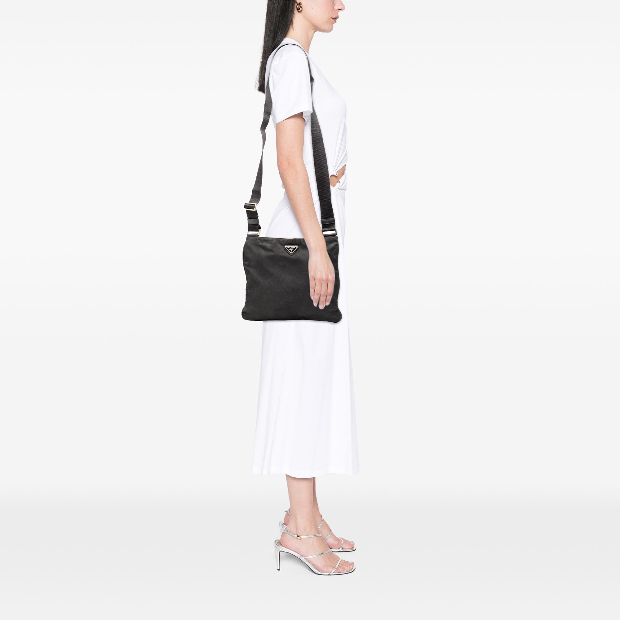 Prada Tessuto Zip Top Crossbody