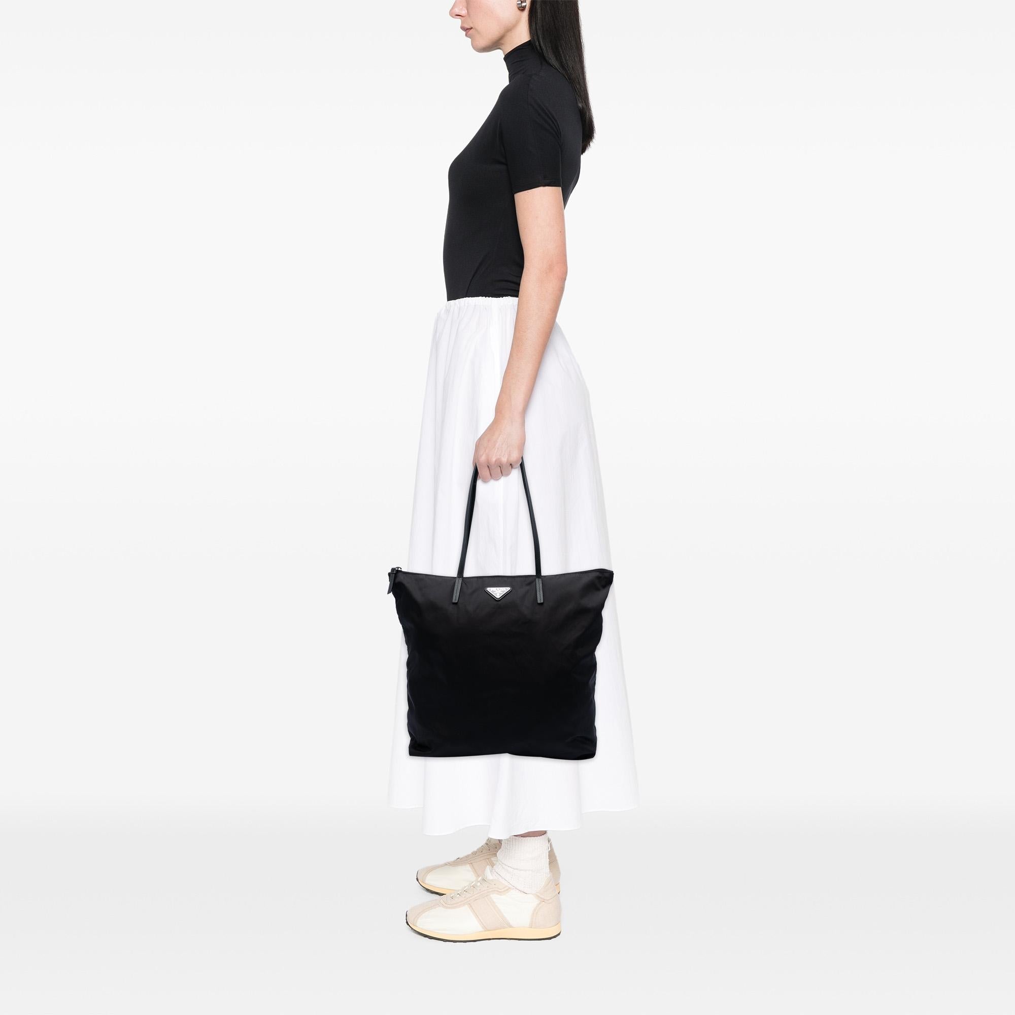Prada Tessuto Zip Top Tote