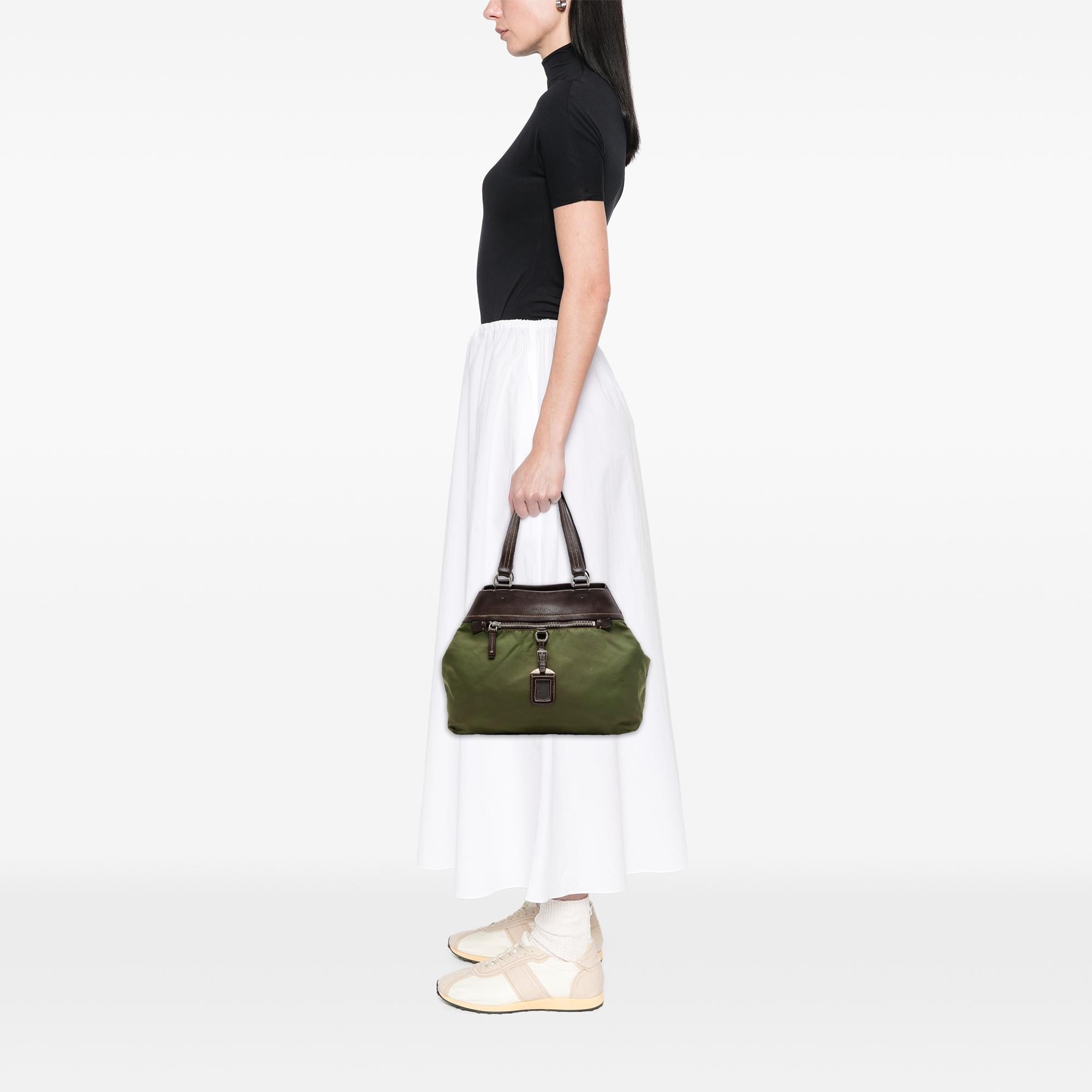Prada Tessuto and Leather Tote