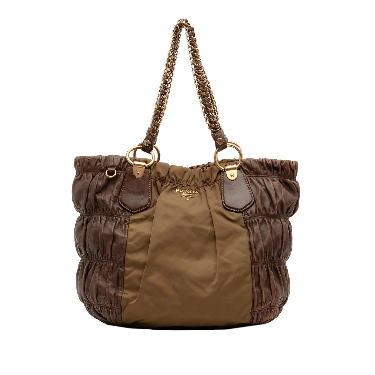 Prada Tessuto and Nappa Gaufre Tote
