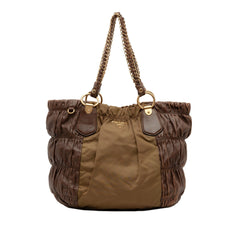 Prada Tessuto and Nappa Gaufre Tote