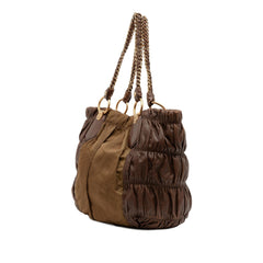Prada Tessuto and Nappa Gaufre Tote
