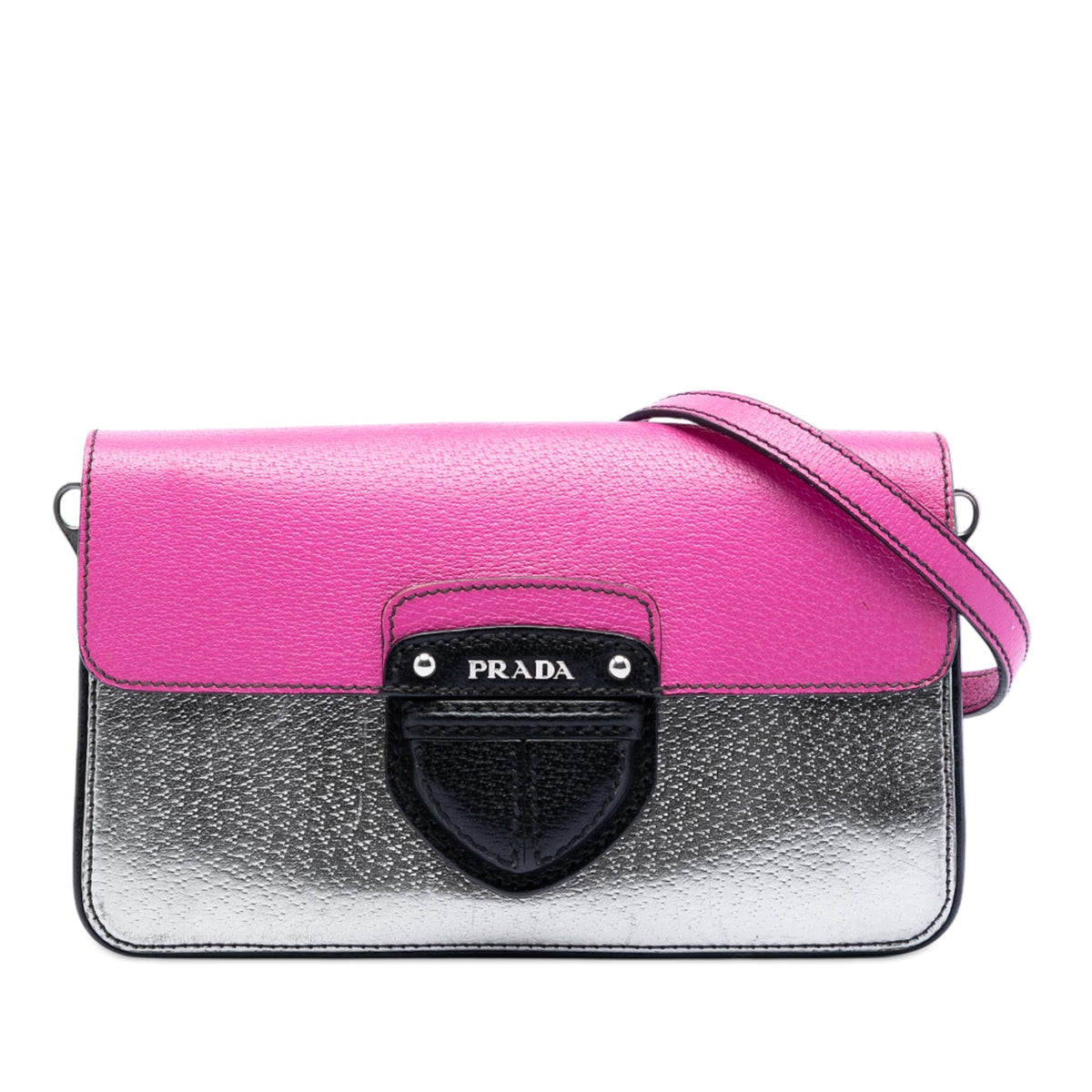 Prada Tricolor Metallic Cinghiale Crossbody
