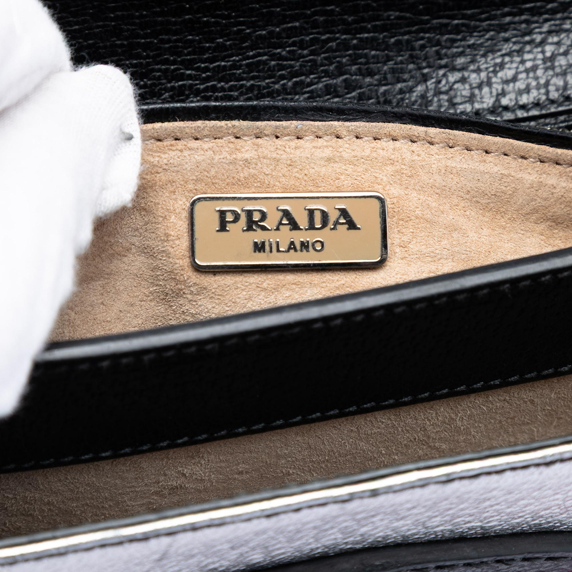 Prada Tricolor Metallic Cinghiale Crossbody