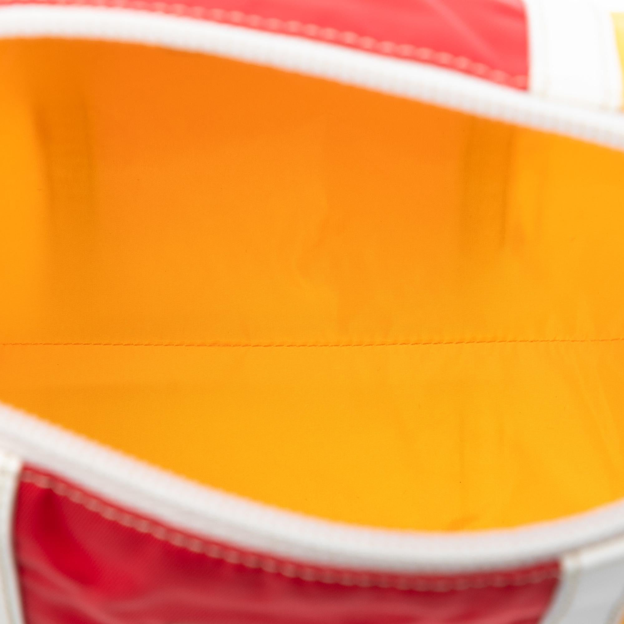 Prada Tricolor Tessuto Zip Pouch