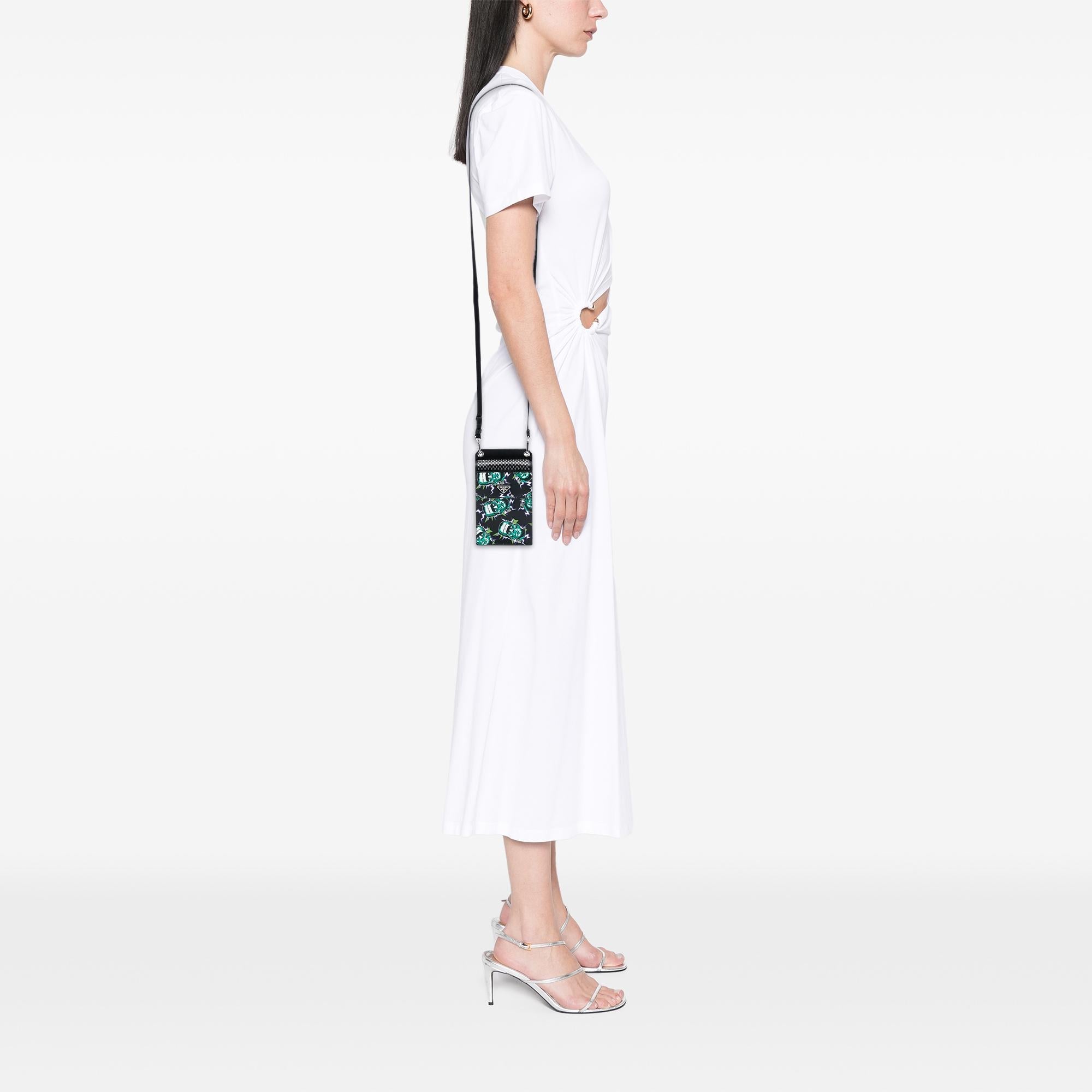Prada Universal Studios Saffiano Frankenstein Phone Holder