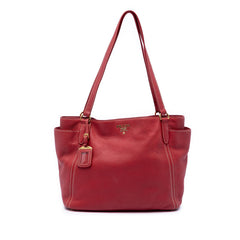 Prada VItello Daino Double Pocket Tote