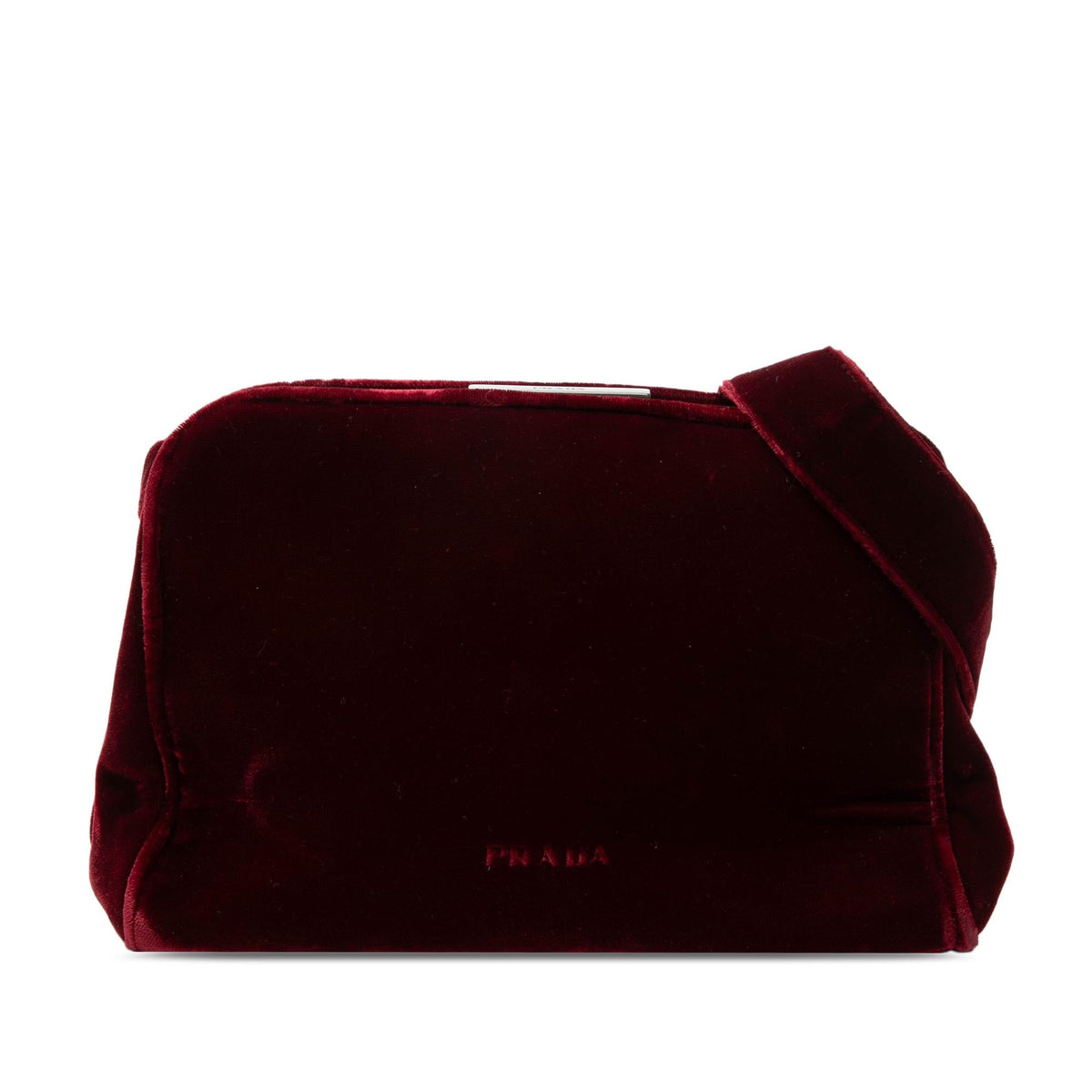 Prada Velvet Frame Clasp Shoulder Bag