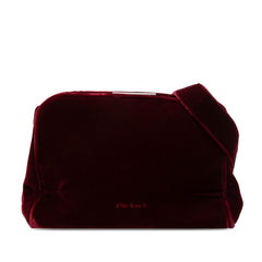 Prada Velvet Frame Clasp Shoulder Bag