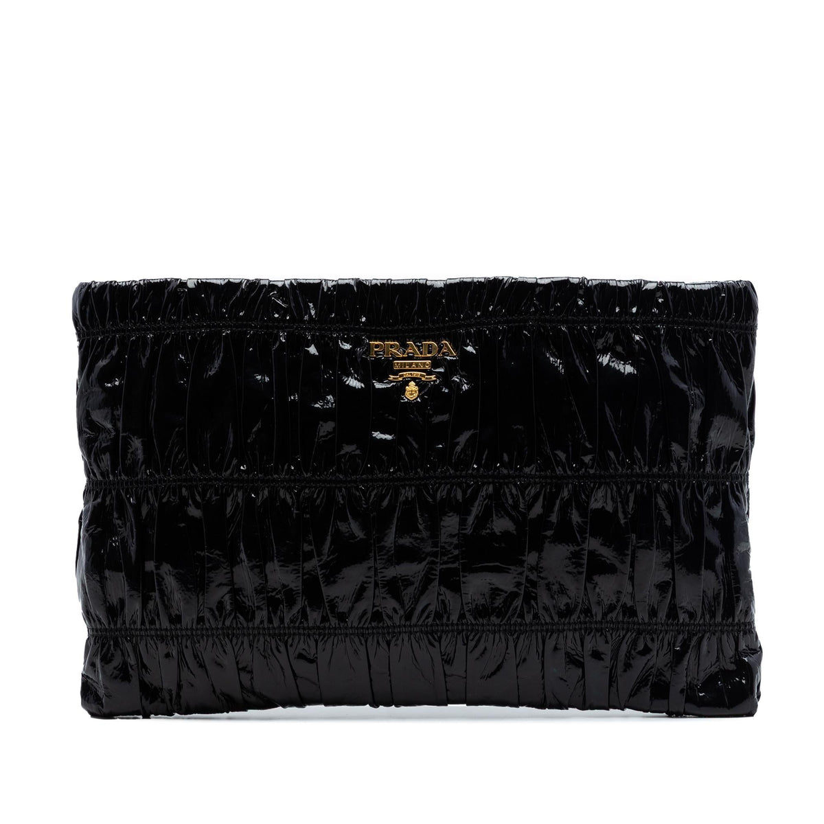Prada Vernice Gaufre Clutch