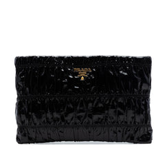 Prada Vernice Gaufre Clutch