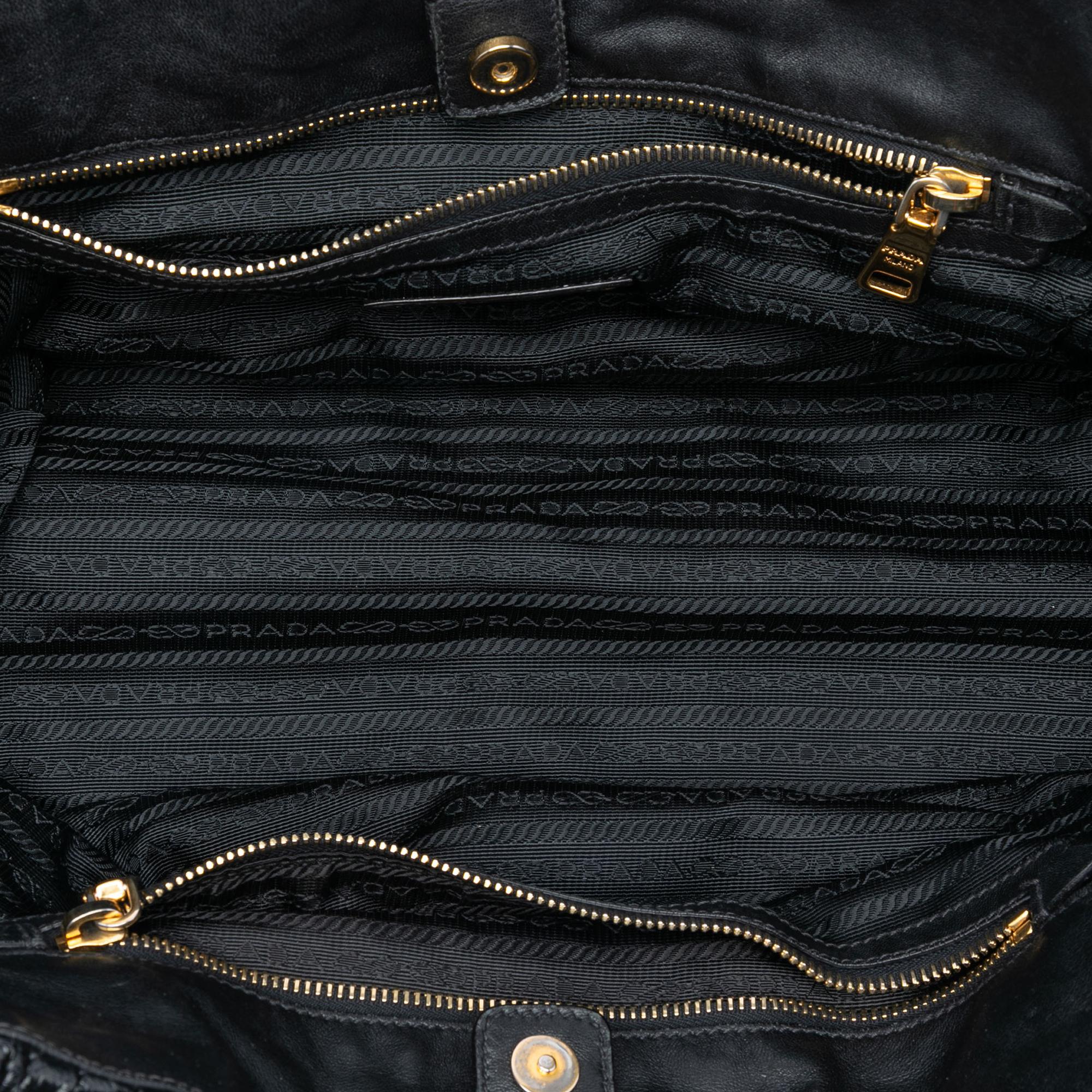 Prada Vernice Gaufre Resin Chain Shopping Tote