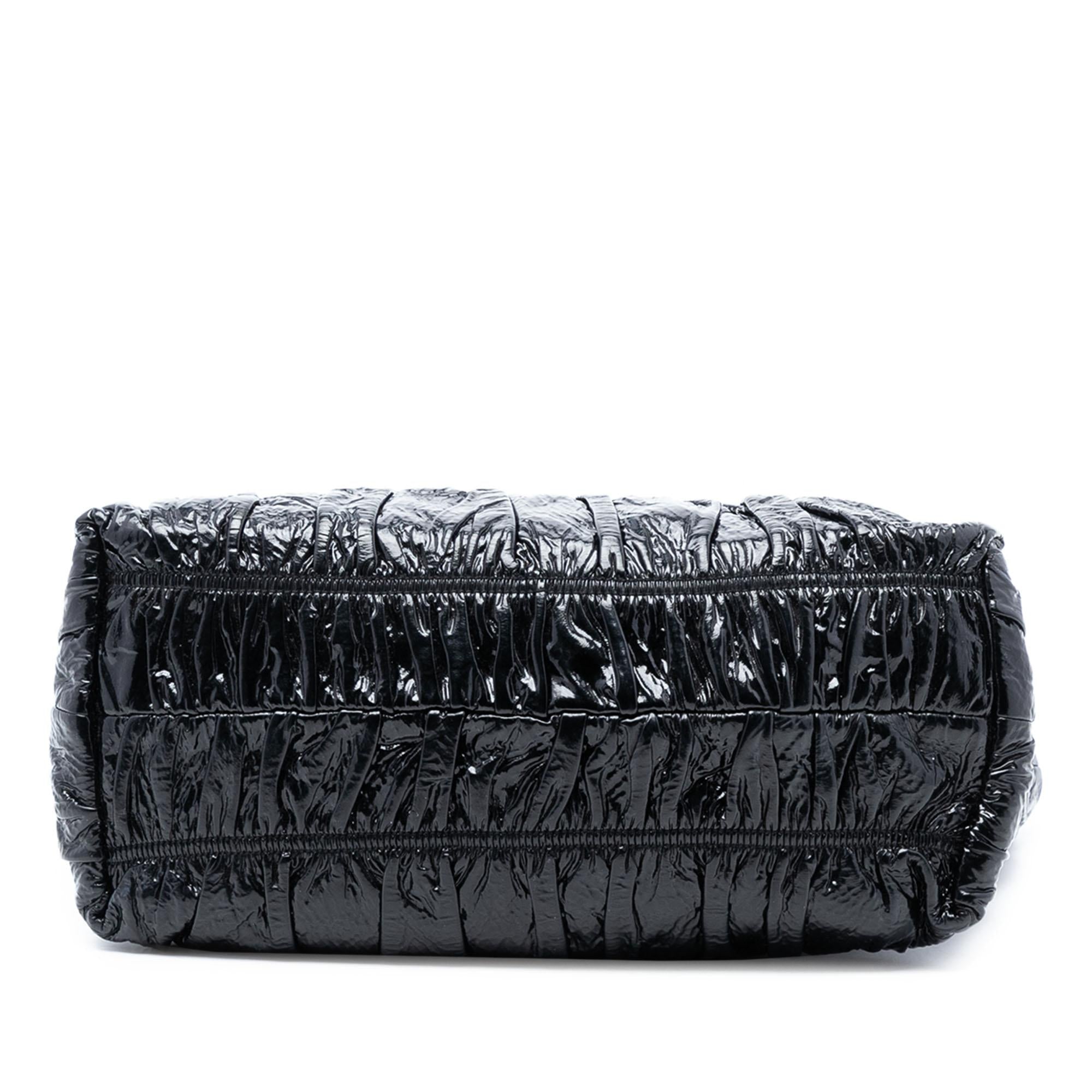 Prada Vernice Gaufre Satchel
