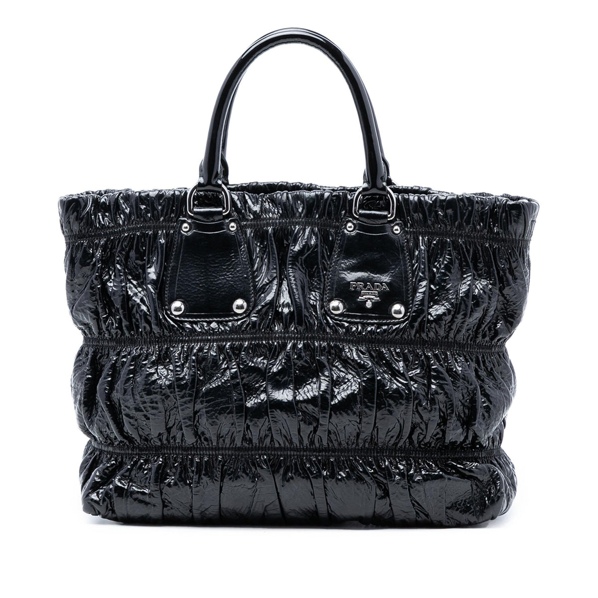 Prada Vernice Gaufre Satchel
