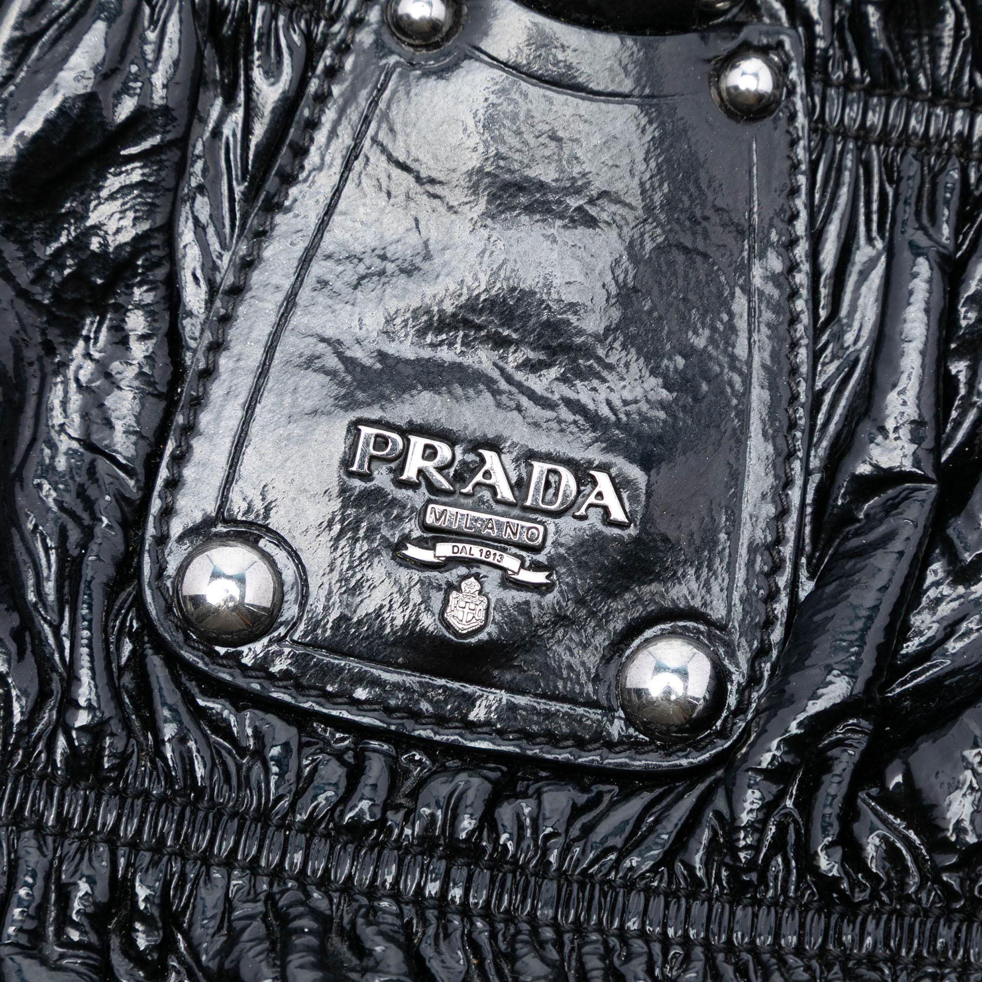 Prada Vernice Gaufre Satchel