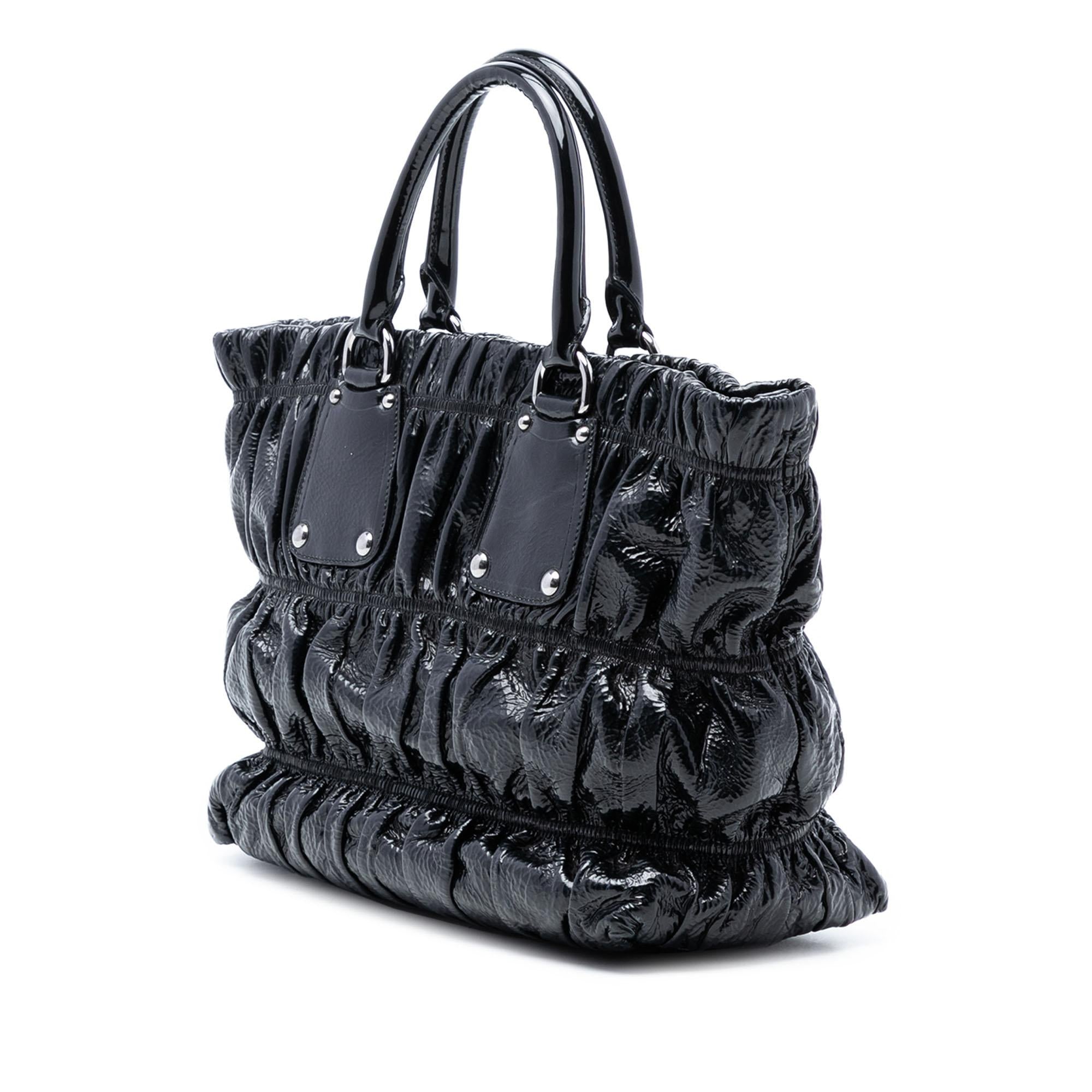 Prada Vernice Gaufre Satchel