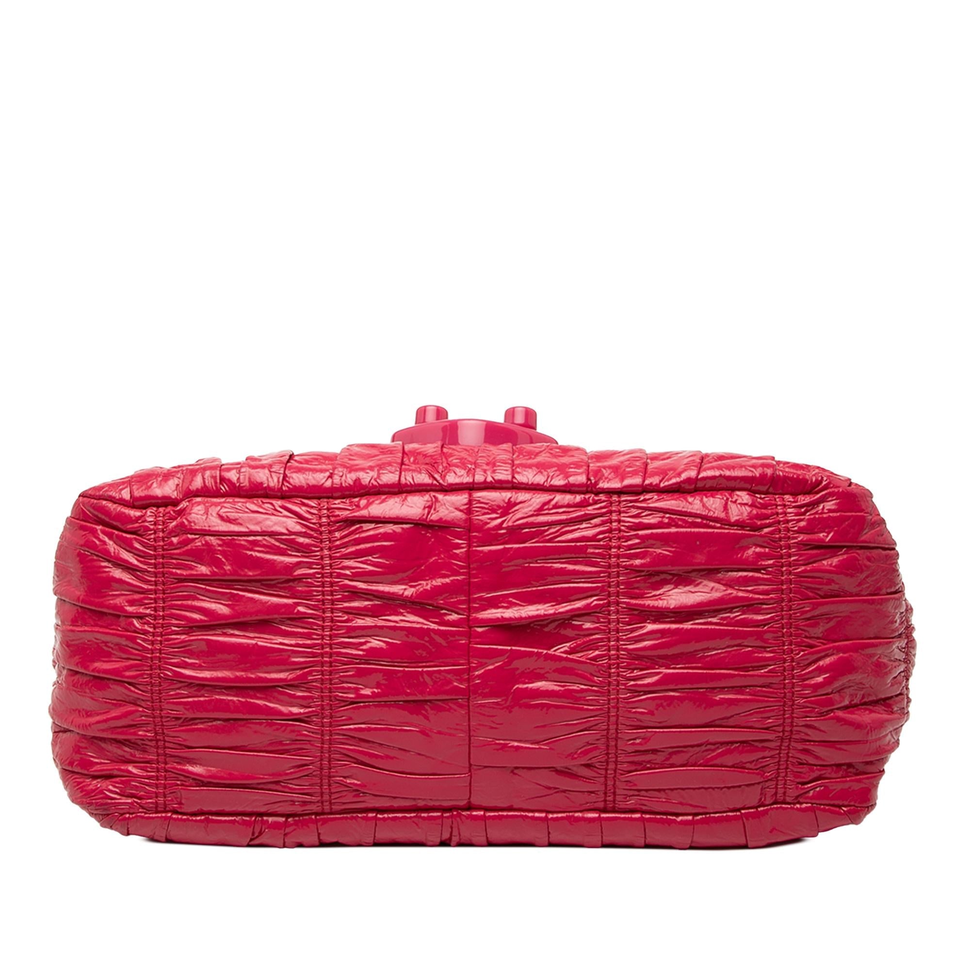 Prada Vernice Gaufre Shoulder Bag