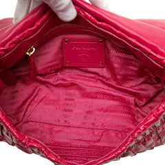 Prada Vernice Gaufre Shoulder Bag