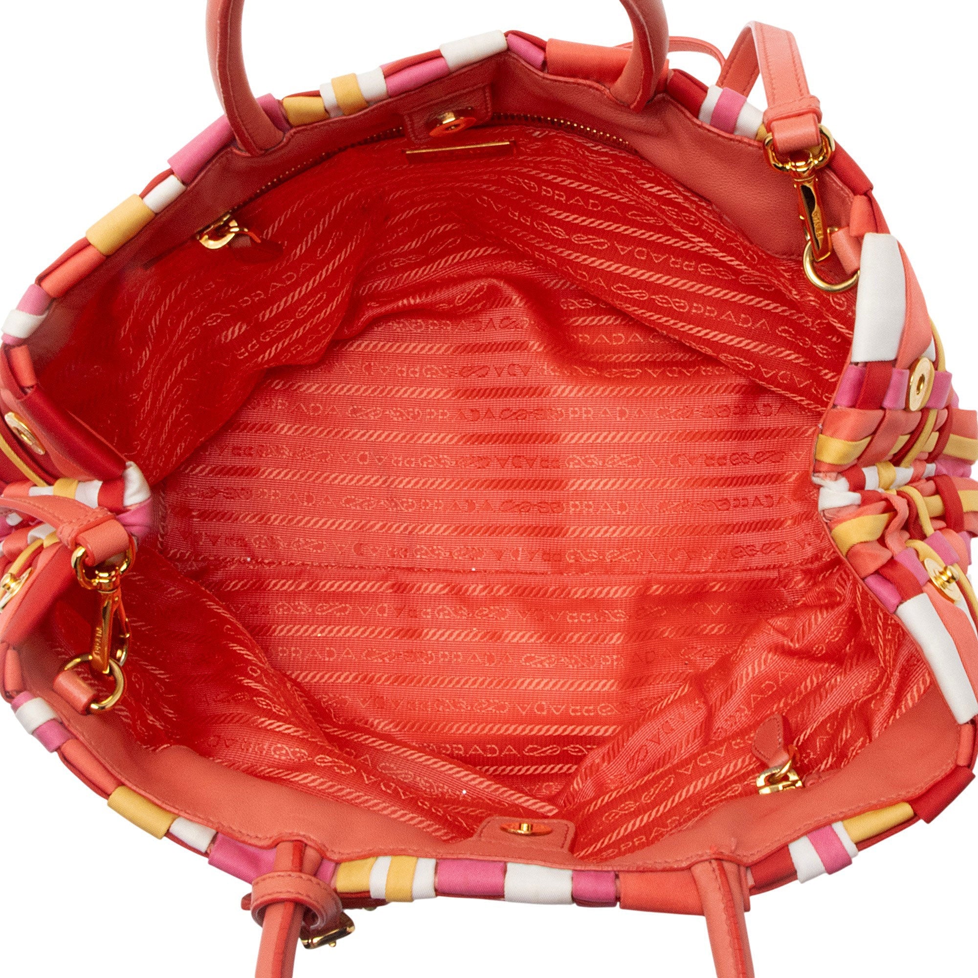 Prada Vintage Tessuto Woven Tote