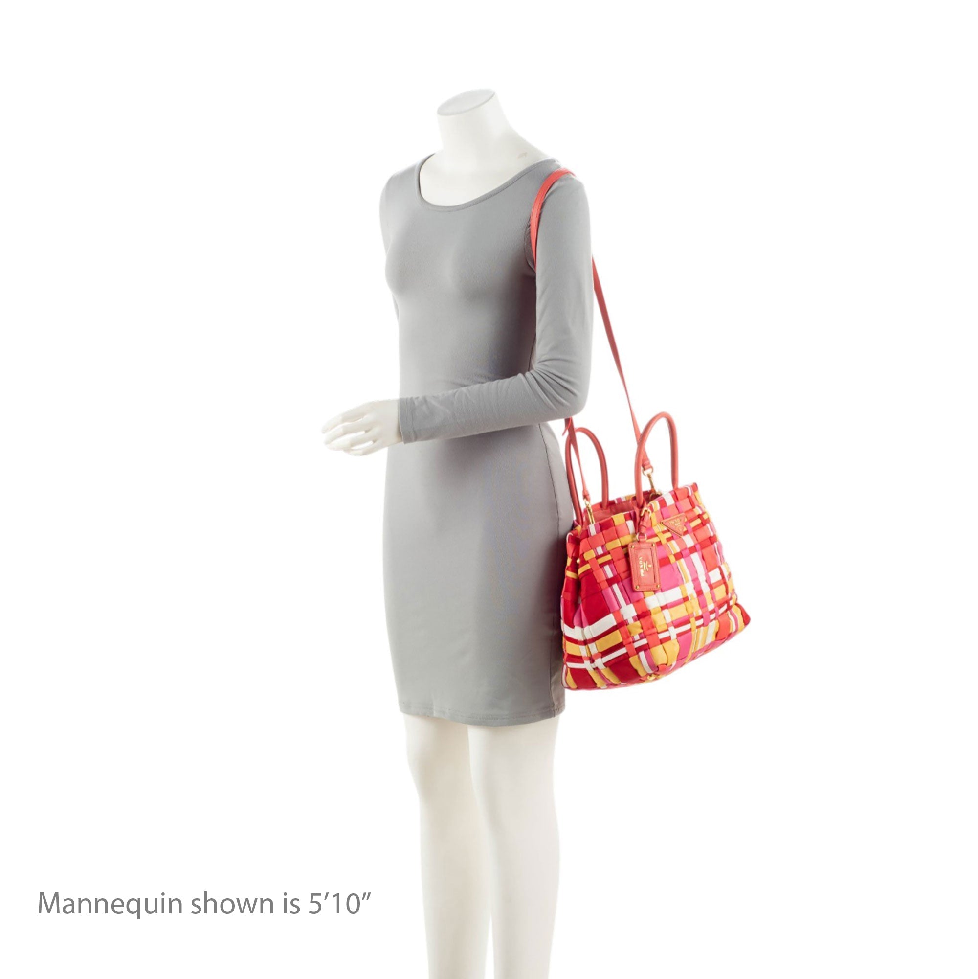 Prada Vintage Tessuto Woven Tote
