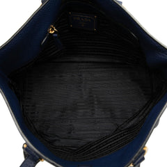 Prada Vitello Daino Canapa Logo Tote