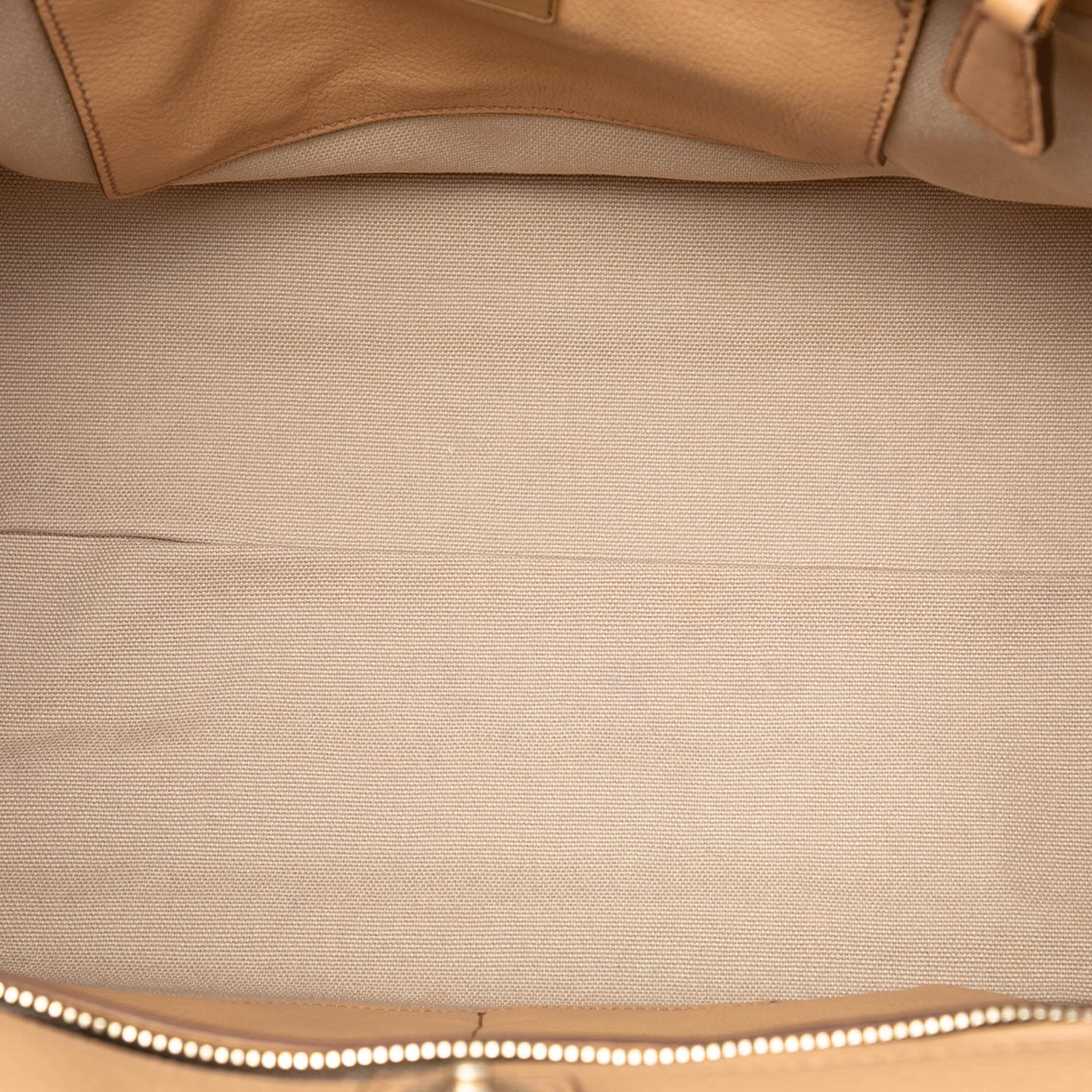 Prada Vitello Daino Cuir Frame Convertible Tote