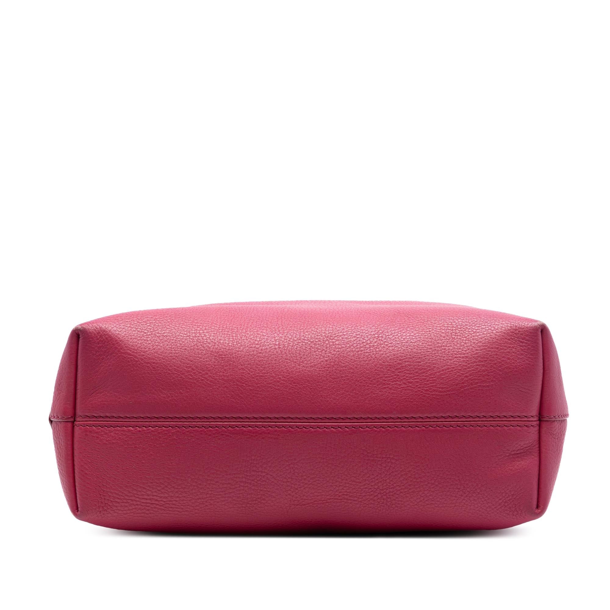 Prada Vitello Daino Embossed Canapa Logo Open Convertible Tote
